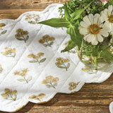 Golden Flowers Quilted Table Runners-Lange General Store