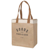 Goods and Provisions Large Burlap Shopping Bag-Lange General Store