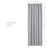 Grace Ann Buffalo Check Blackout Panel Curtain-Lange General Store