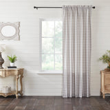 Annie Grey Buffalo Check Extra Long Panel Curtain-Lange General Store