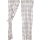 Annie Grey Buffalo Check Panel Curtains-Lange General Store