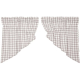 Annie Grey Buffalo Check Prairie Swag Curtains-Lange General Store