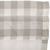 Annie Grey Buffalo Check Short Panel Curtains-Lange General Store