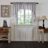 Annie Grey Buffalo Check Swag Curtains-Lange General Store