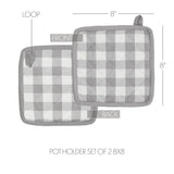 Grace Ann Check Pot Holder-Lange General Store