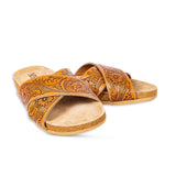 Gracie Hand Tooled Sandals-Lange General Store