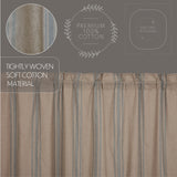 Grain Sack Blue Valance