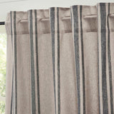 Grain Sack Charcoal Short Panel Curtains-Lange General Store