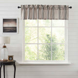 Grain Sack Charcoal Valance-Lange General Store