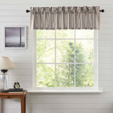 Grain Sack Charcoal Valance-Lange General Store