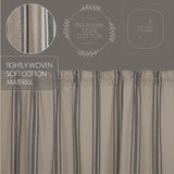 Grain Sack Charcoal Valance