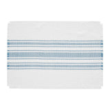 Grain Sack Stripe Blue Placemats-Lange General Store