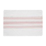 Grain Sack Stripe Coral Placemats-Lange General Store