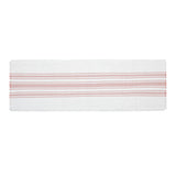 Grain Sack Stripe Coral Table Runners-Lange General Store