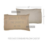 Graycie Feed Sack Pillow Cases-Lange General Store