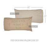 Graycie Feed Sack Pillow Cases-Lange General Store
