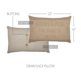 Graycie Grain Sack Pillow-Lange General Store