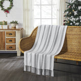 Graycie Grain Sack Stripe Throw-Lange General Store