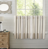 Graycie Grain Sack Stripe Tier Curtains - Lange General Store