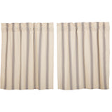Graycie Grain Sack Stripe Tier Curtains
