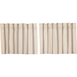Graycie Grain Sack Stripe Tier Curtains