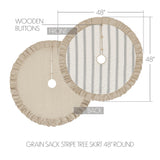 Graycie Grain Sack Stripe Tree Skirt