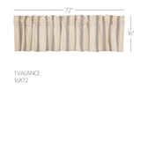 Graycie Grain Sack Stripe Valance