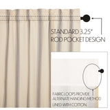 Graycie Grain Sack Stripe Valance