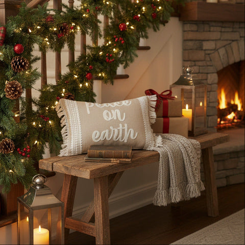 Graycie Peace On Earth Pillow-Lange General Store