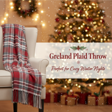 Greland Plaid Throw Holiday Banner