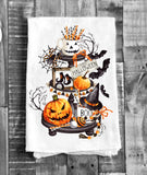 Halloween 3 Tiered Tray Cotton Flour Sack Towel-Lange General Store