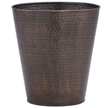 Hammered Copper Waste Basket-Lange General Store