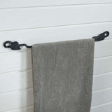 Hammered Leaf Towel Bar-Lange General Store