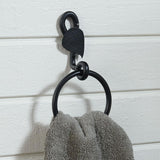 Hammered Leaf Towel Hook Ring-Lange General Store