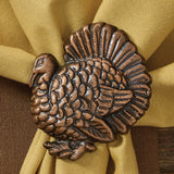 Hammered Turkey Napkin Ring-Lange General Store