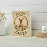 Happy Easter Bunny & Eggs In Wreath Wall Sign-Lange General Store