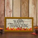 Happy Thanksgiving Fall Leaves Wall Sign-Lange General Store