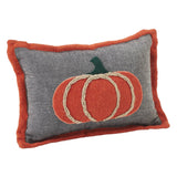 Harvest Blessings Applique Pumpkin Pillow-Lange General Store