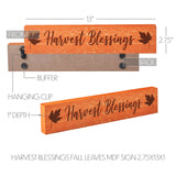 Harvest Blessings Fall Leaves Sign-Lange General Store