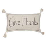 Harvest Blessings Give Thanks Woven Pillow-Lange General Store