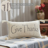 Harvest Blessings Give Thanks Woven Pillow-Lange General Store