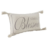 Harvest Blessings Simply Blessed Woven Pillow-Lange General Store