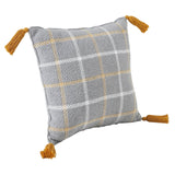 Harvest Blessings Woven Plaid Pillow 12x12-Lange General Store