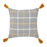 Harvest Blessings Woven Plaid Pillow 12x12-Lange General Store