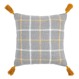 Harvest Blessings Woven Plaid Pillow 12x12-Lange General Store