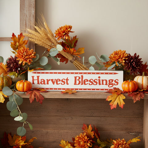 Harvest Blessings w/Mini Stars Sign