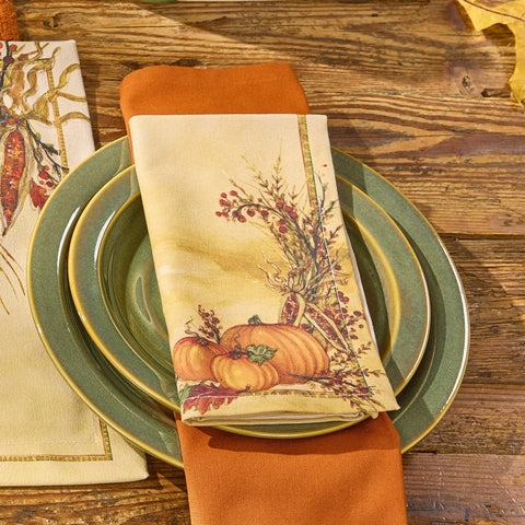 Harvest Dance Cotton Cloth Napkins Set of 4