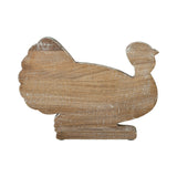 Harvest Leaf Carved Wooden Turkey-Lange General Store