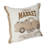 Harvest Market Fresh Picked Pumpkin Truck Pillow-Lange General Store