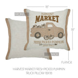 Harvest Market Fresh Picked Pumpkin Truck Pillow-Lange General Store